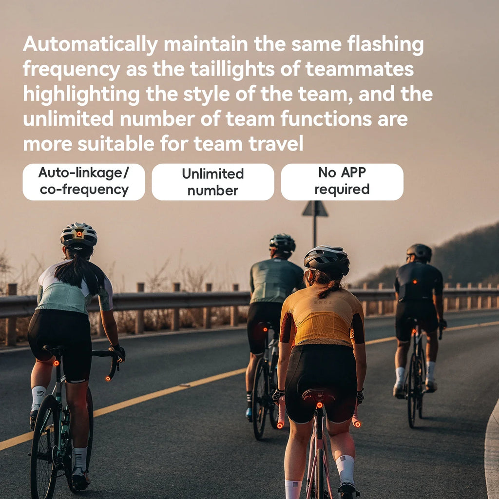 ROCKBROS Smart Brake Taillight - Enhance Night Safety on Bicycles