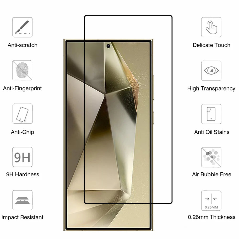 Premium Tempered Glass Screen Protector for Samsung Galaxy S25 & S24 Ultra