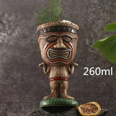 Colorful 450ml Hawaii Tiki Mug - Perfect for Cocktails & Beverages