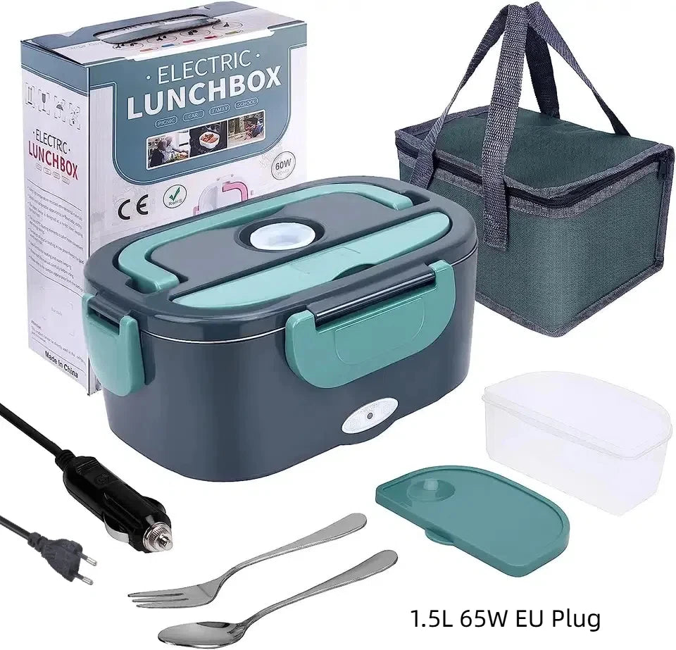 HOMEFISH 1.5L Portable Electric Lunch Box - Leak-Proof Food Warmer