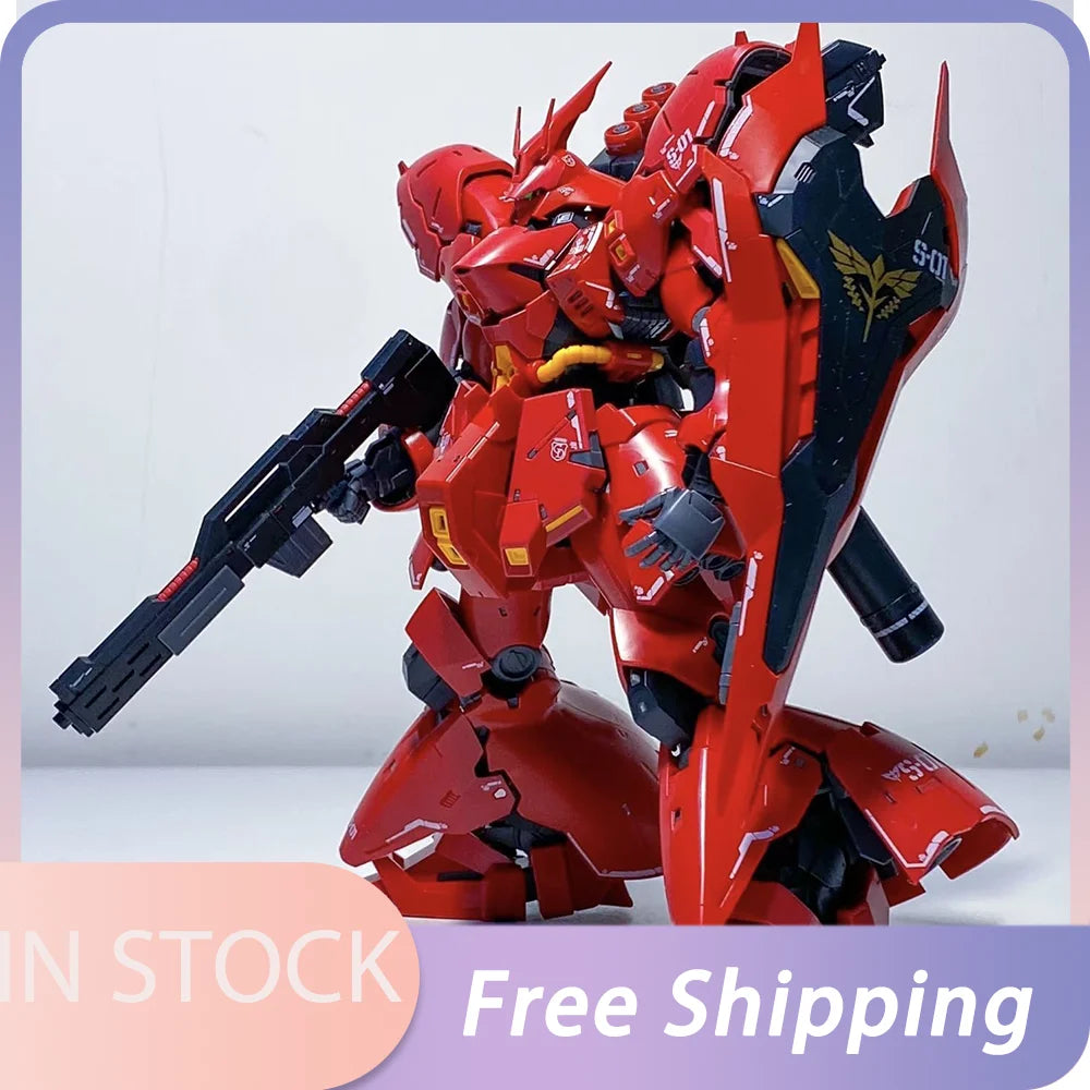 Bandai 1/144 Sazabi Action Figure Model Kit for Hobby Enthusiasts
