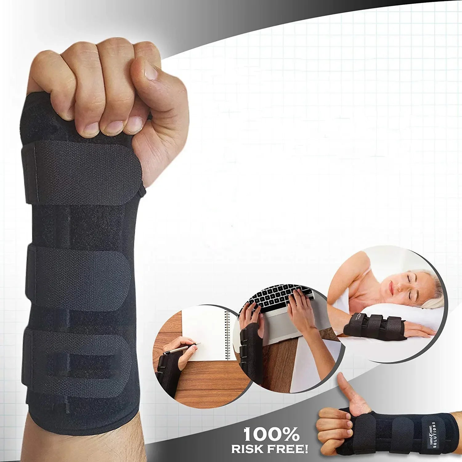 Adjustable Wrist Support Brace for Arthritis & Carpal Tunnel Relief