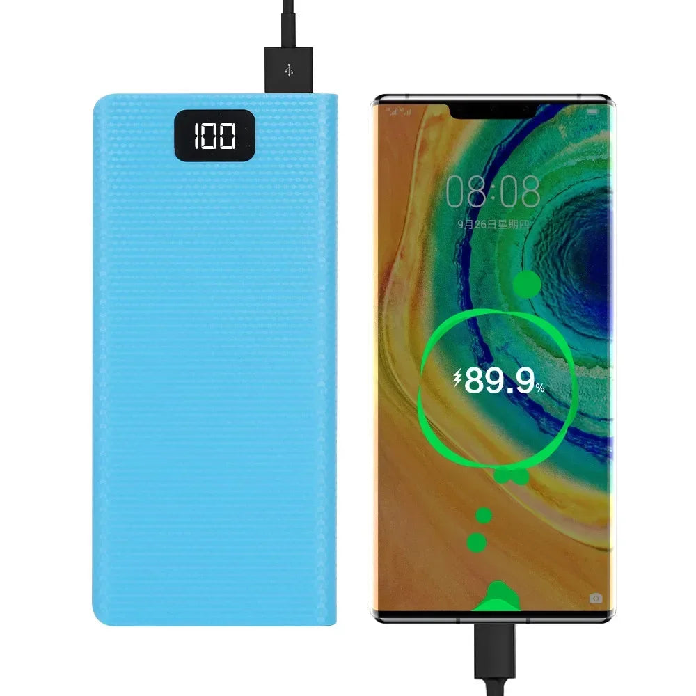 DIY 8-Slot 18650 Battery Power Bank Case with Fast Charge USB-C