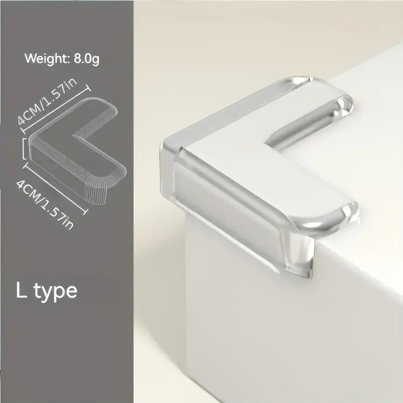 10 Premium Transparent Silicone Corner Protectors for Safe Home Edges