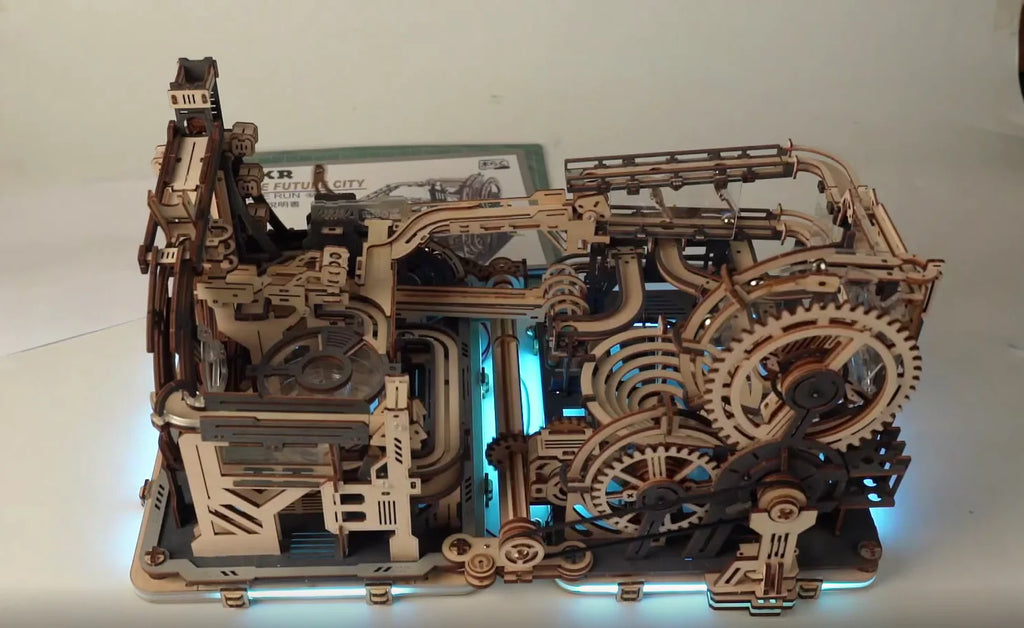 Robotime Marble Spaceport 3D Puzzle -Engaging STEM Toy for Kids