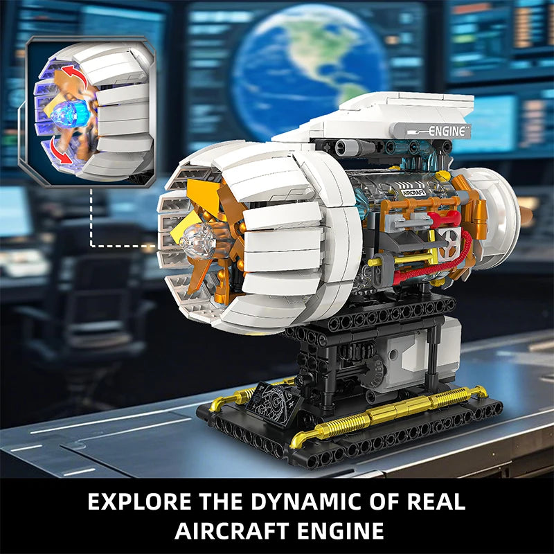 Electrically Driven Aircraft Engine Model Blocks – Educational Toy