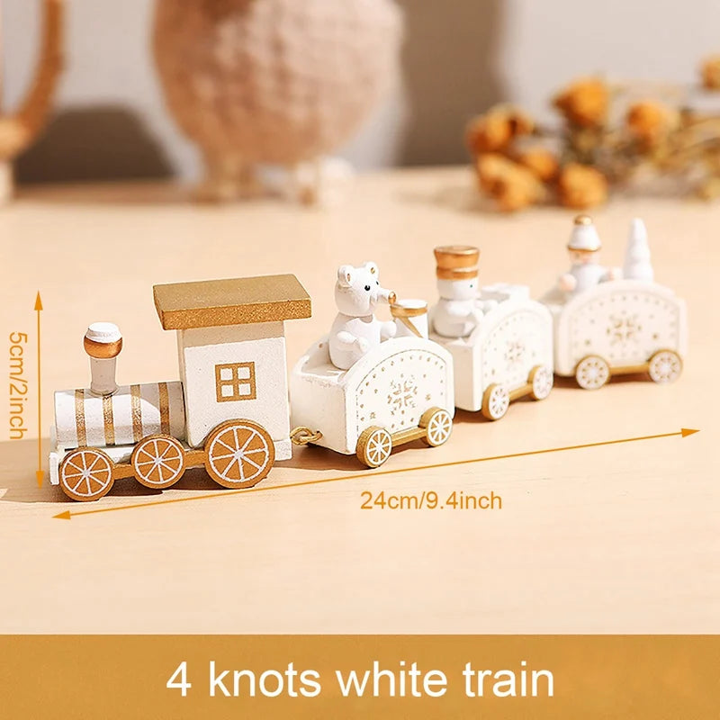 Christmas Train Ornament – Festive Wooden & Plastic Holiday Decor