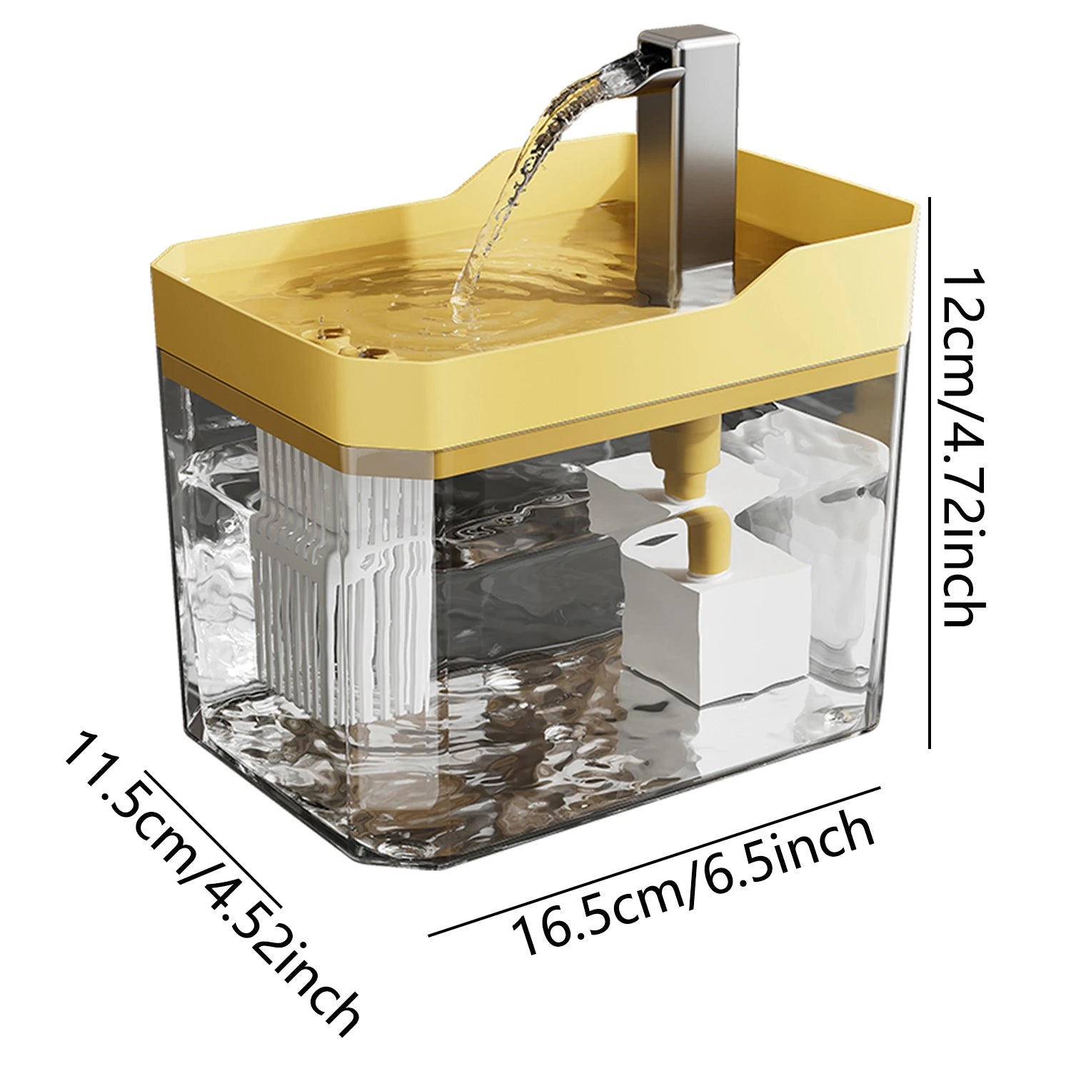 1.5L Automatic Cat Water Dispenser with Filter & Mute Pump