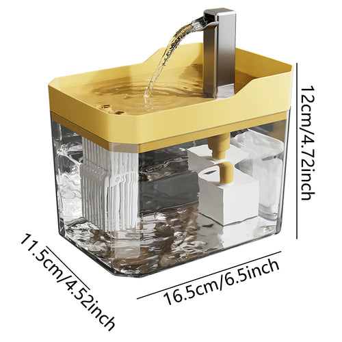 1.5L Automatic Cat Water Dispenser with Filter & Mute Pump