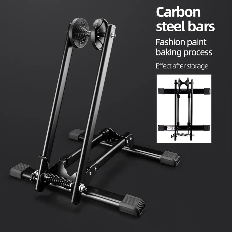 ROCKBROS Foldable Bicycle Rack - Space-Saving Indoor Bike Stand