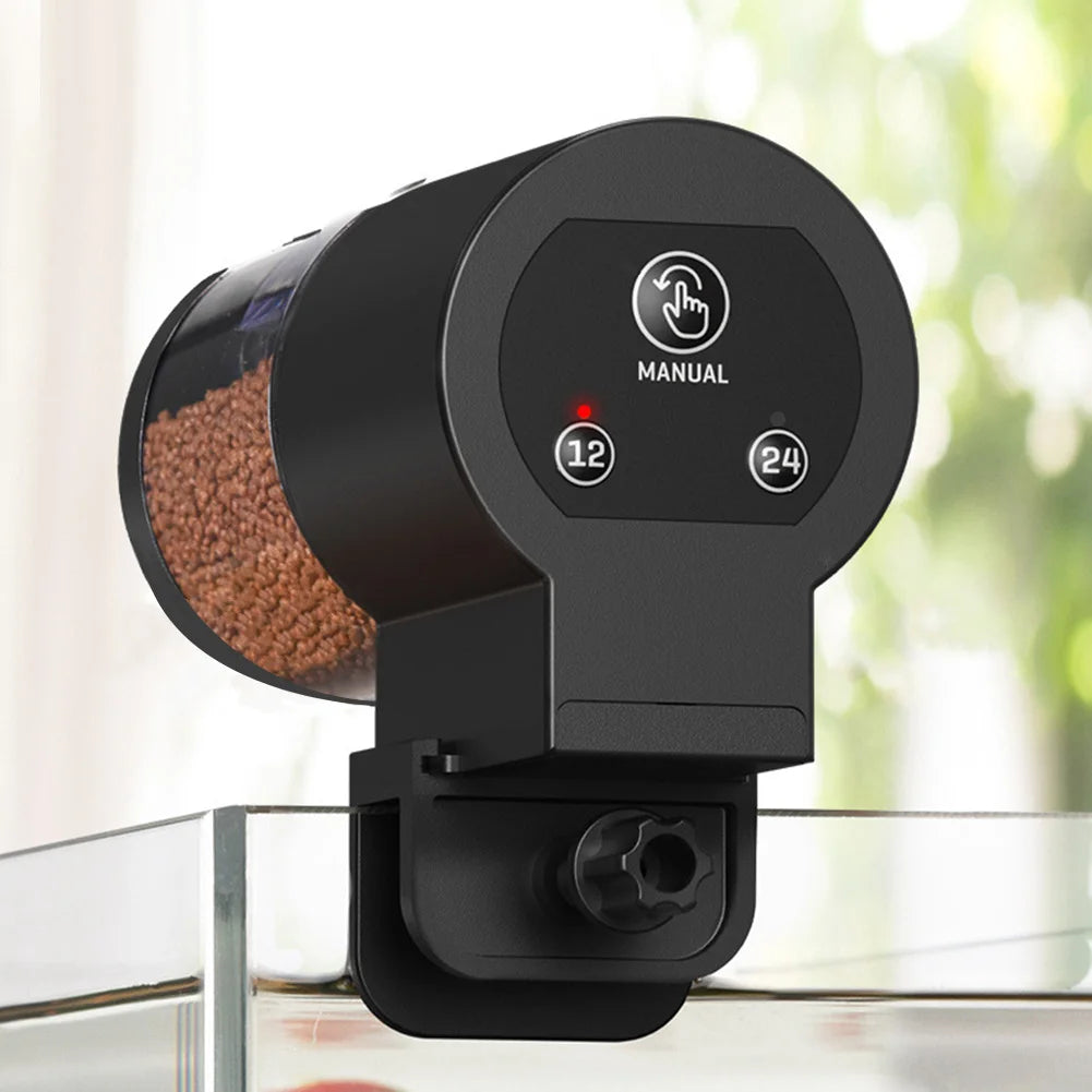 Automatic Fish Feeder with Timer - Large Capacity for Aquariums & Ponds