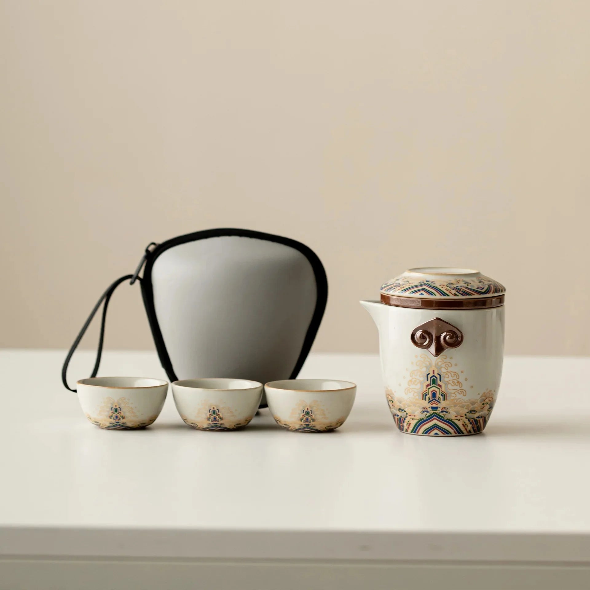 Elegant Portable Travel Tea Set - Anti-Scalding & Customizable