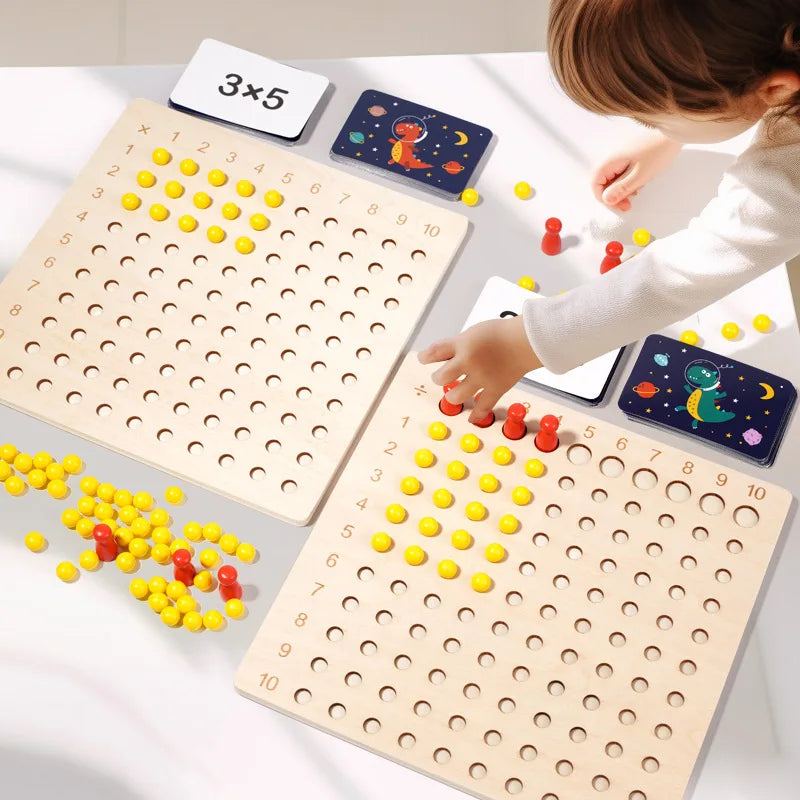 Montessori 99 Multiplication Board - Fun Math Learning Tool for Kids