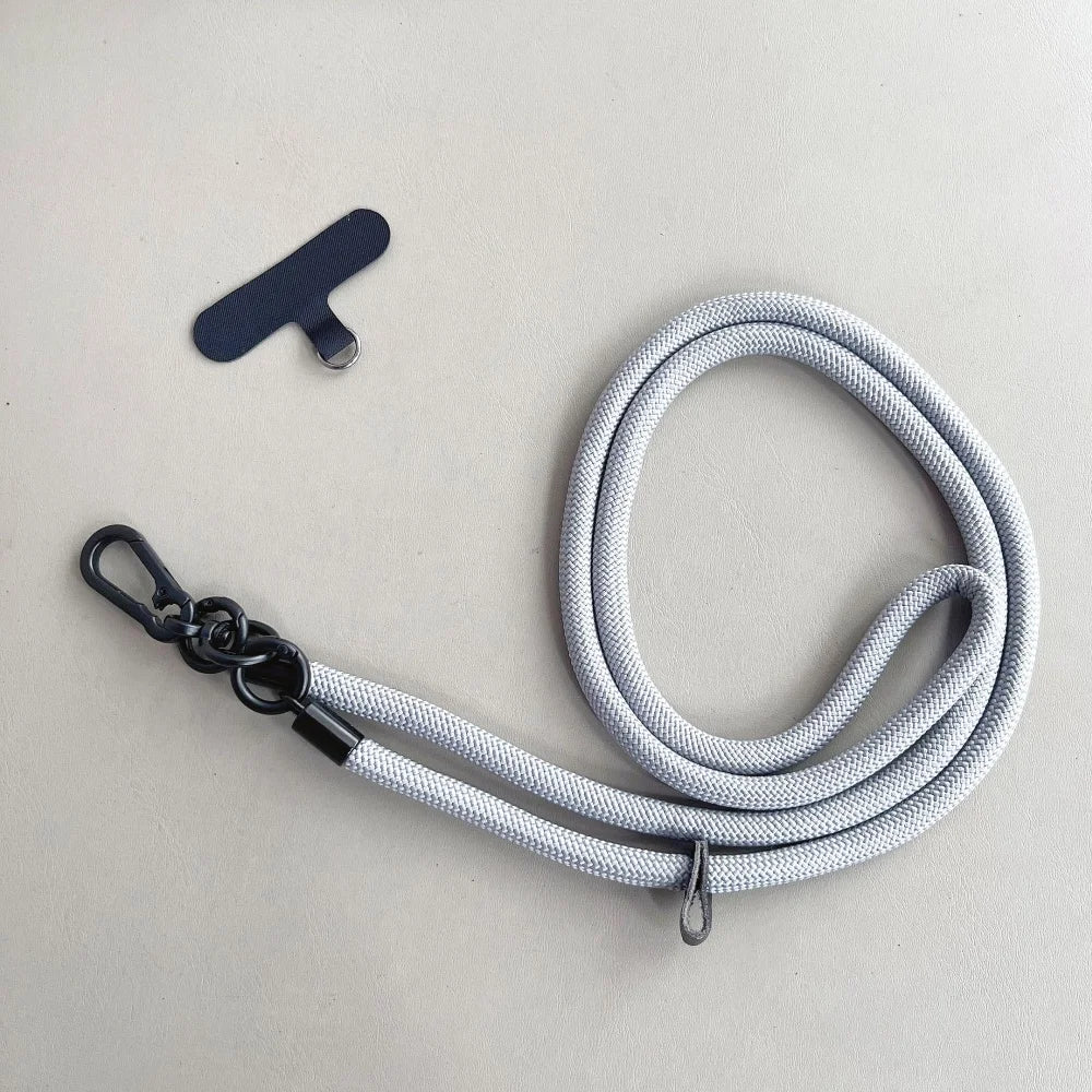 Adjustable Multi-Functional Crossbody Phone Lanyard - Black & White