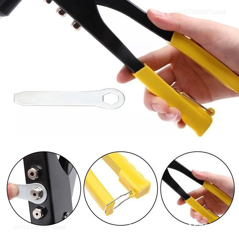 Heavy Duty Hand Riveter Set with 120/150 Assorted Blind Rivets