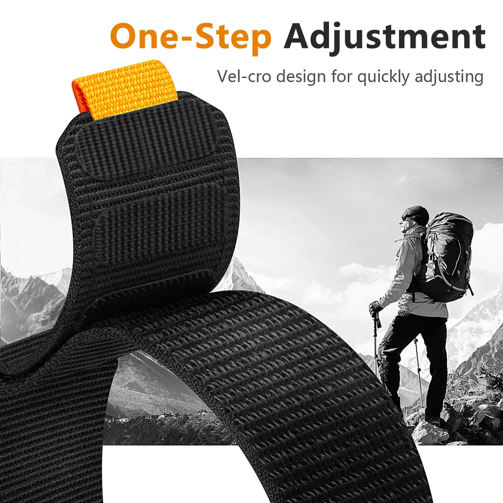 Magnetic Nylon Apple Watch Band - Fits 42mm to 49mm Models