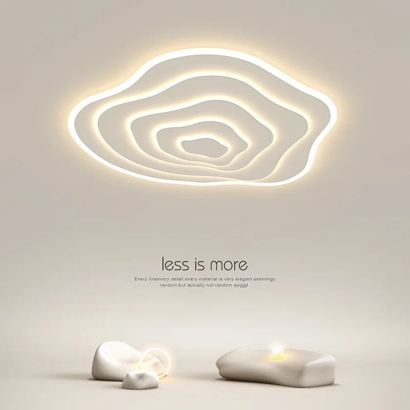 Nordic Ultra Thin Irregular LED Ceiling Light - Cloud Design