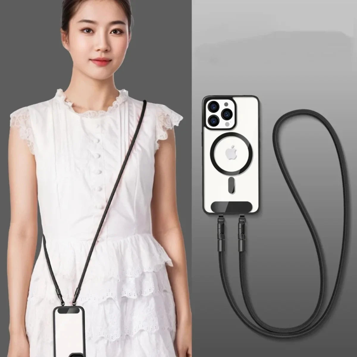Adjustable Crossbody Phone Case Lanyard with Double Buckle - Multi-functional!