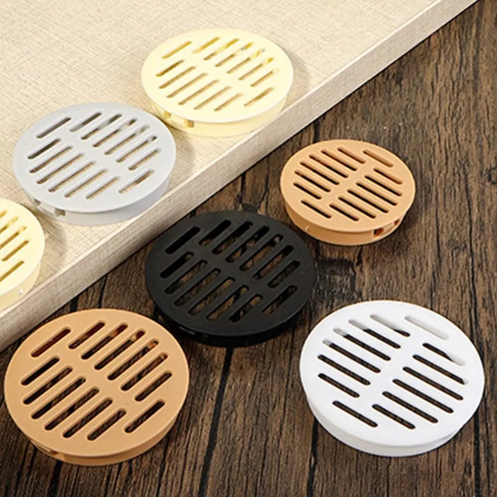 4Pcs Round Plastic Louver Vent Cover for Cabinet & Furniture