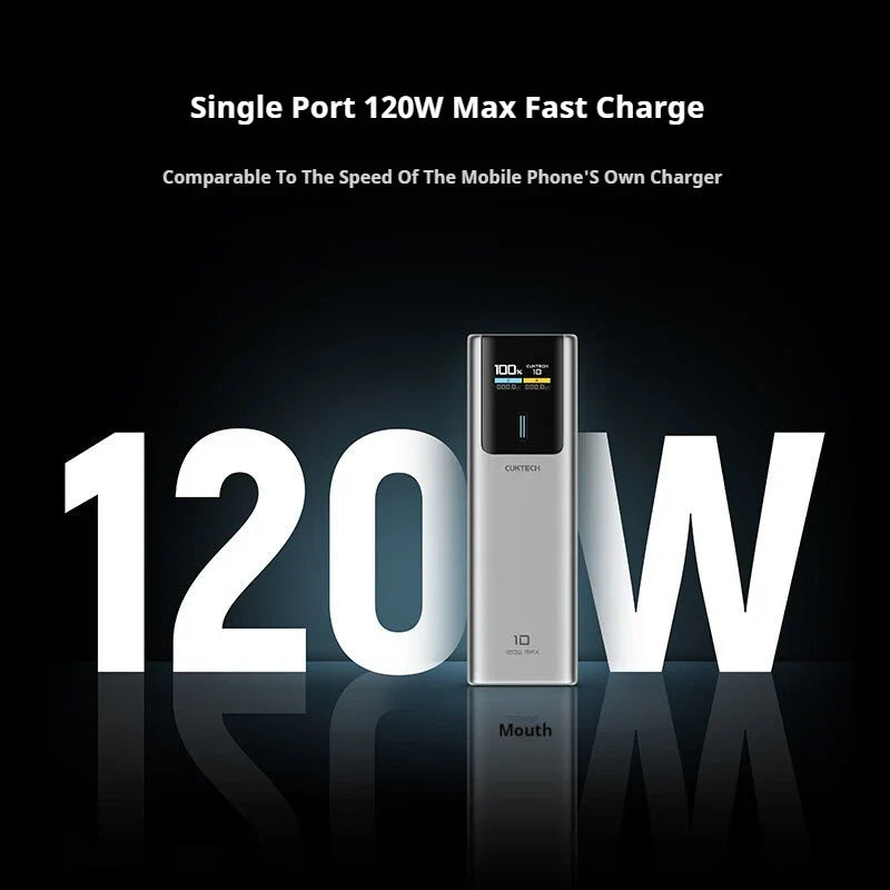 CUKTECH 10000mAh Fast Charging Power Bank - 150W Efficient Output