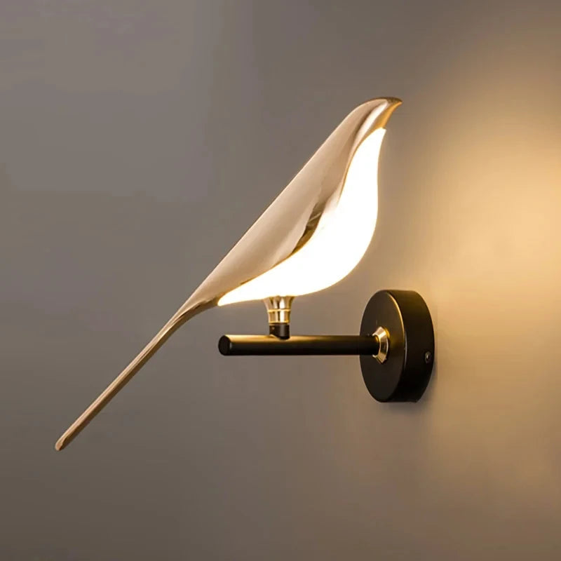 Modern LED Magpie Bird Wall Lamp - Art Deco Indoor Lighting