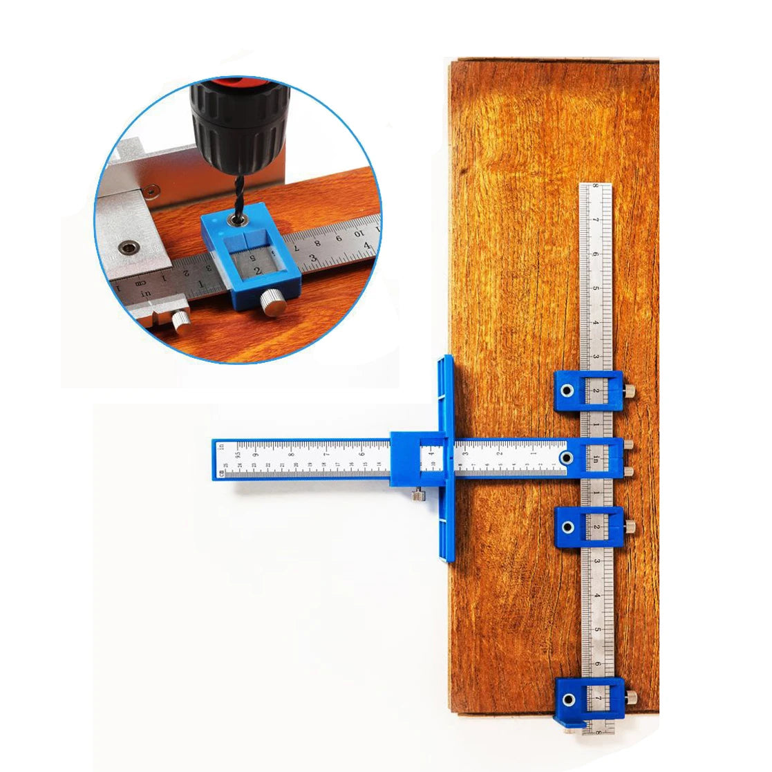 Precision Hole Punch Locator Jig for Woodworking - Easy Alignment Tool