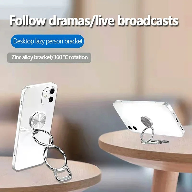 360° Rotation Metal Phone Holder - Universal Foldable Kickstand