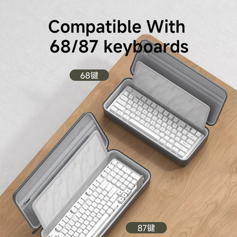 Hagibis Portable Keyboard Case - Shockproof Hardshell Pouch for 68/87 Keys
