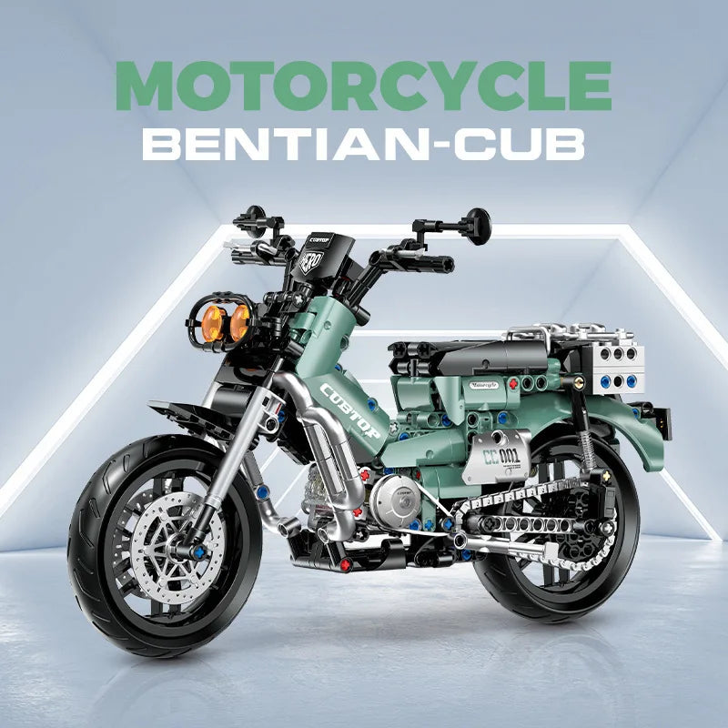 MOULD KING 1:8 Motorcycle Building Block Model Kit - Fun for Kids