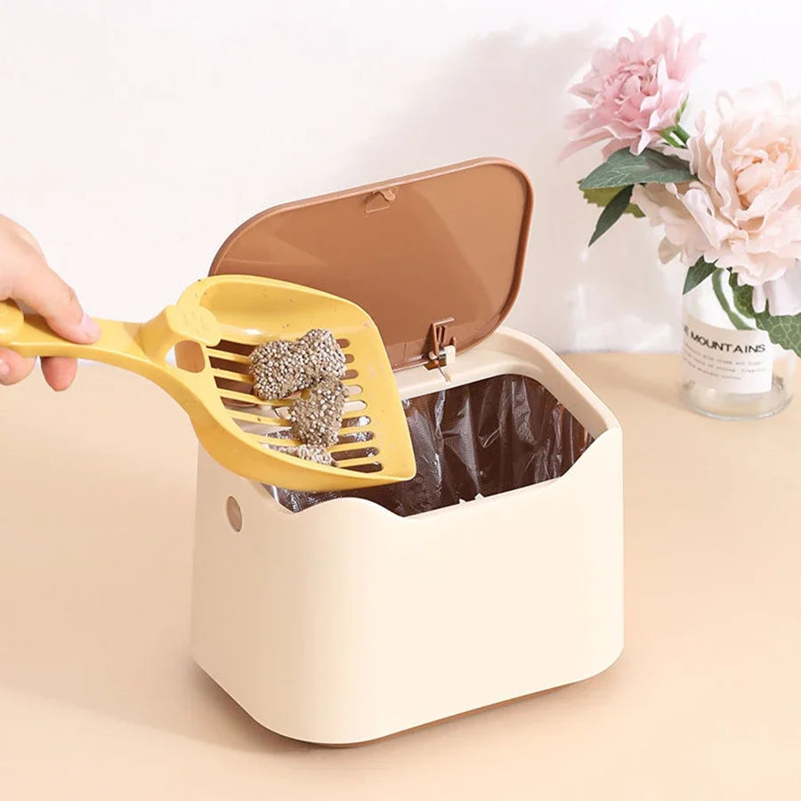 Portable Enclosed Cat Litter Box - Ideal for Medium to Large Pets