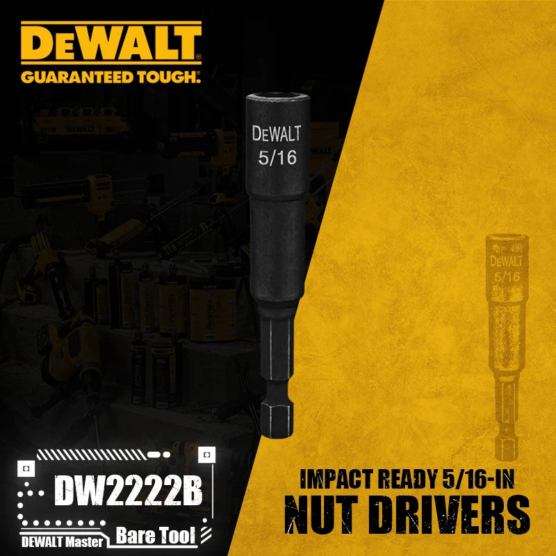 DEWALT Impact Ready 5/16" Nut Drivers for High-Torque Applications