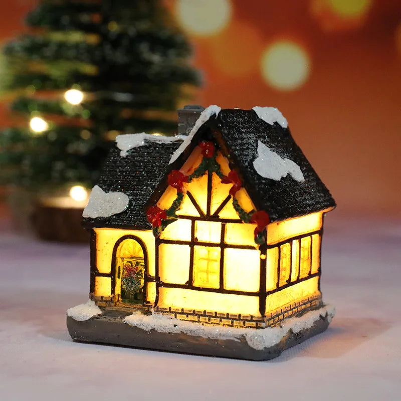 Enchanting Christmas House LED Night Light - Perfect Holiday Decor