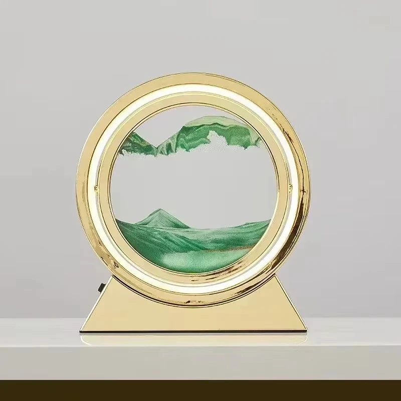 Dynamic Kinetic Sand Art Lamp - Stress Relief Hourglass Decor