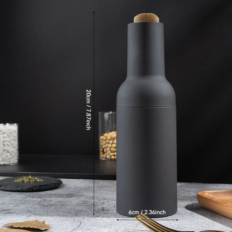 USB Rechargeable Electric Salt and Pepper Grinder - Automatic Mill