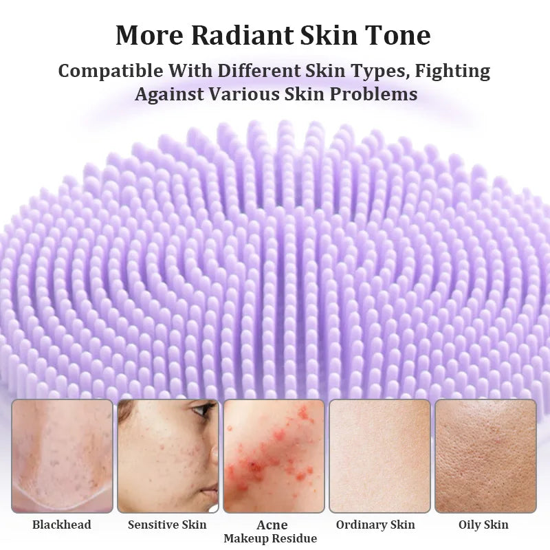 VIMYSHOW Sonic Waterproof Facial Cleansing Brush - Rechargeable & Exfoliating