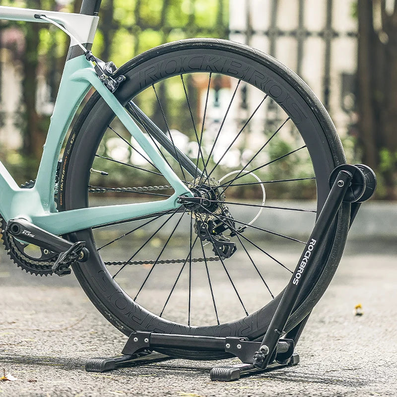 ROCKBROS Foldable Bicycle Rack - Space-Saving Indoor Bike Stand