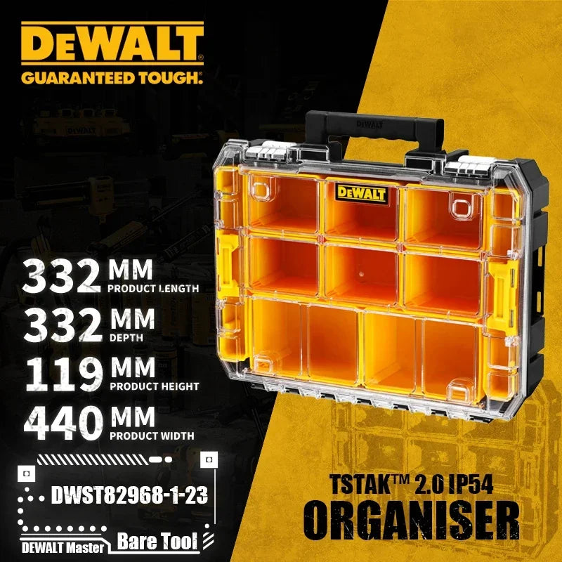 DEWALT TSTAK™ 2.0 IP54 Organizer - Durable Tool Storage Solution