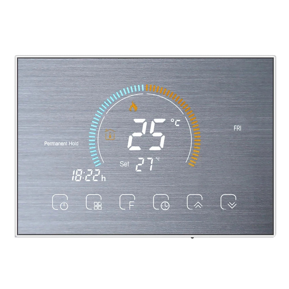 Tuya Smart Wi-Fi Thermostat with Colorful LCD Touch Control