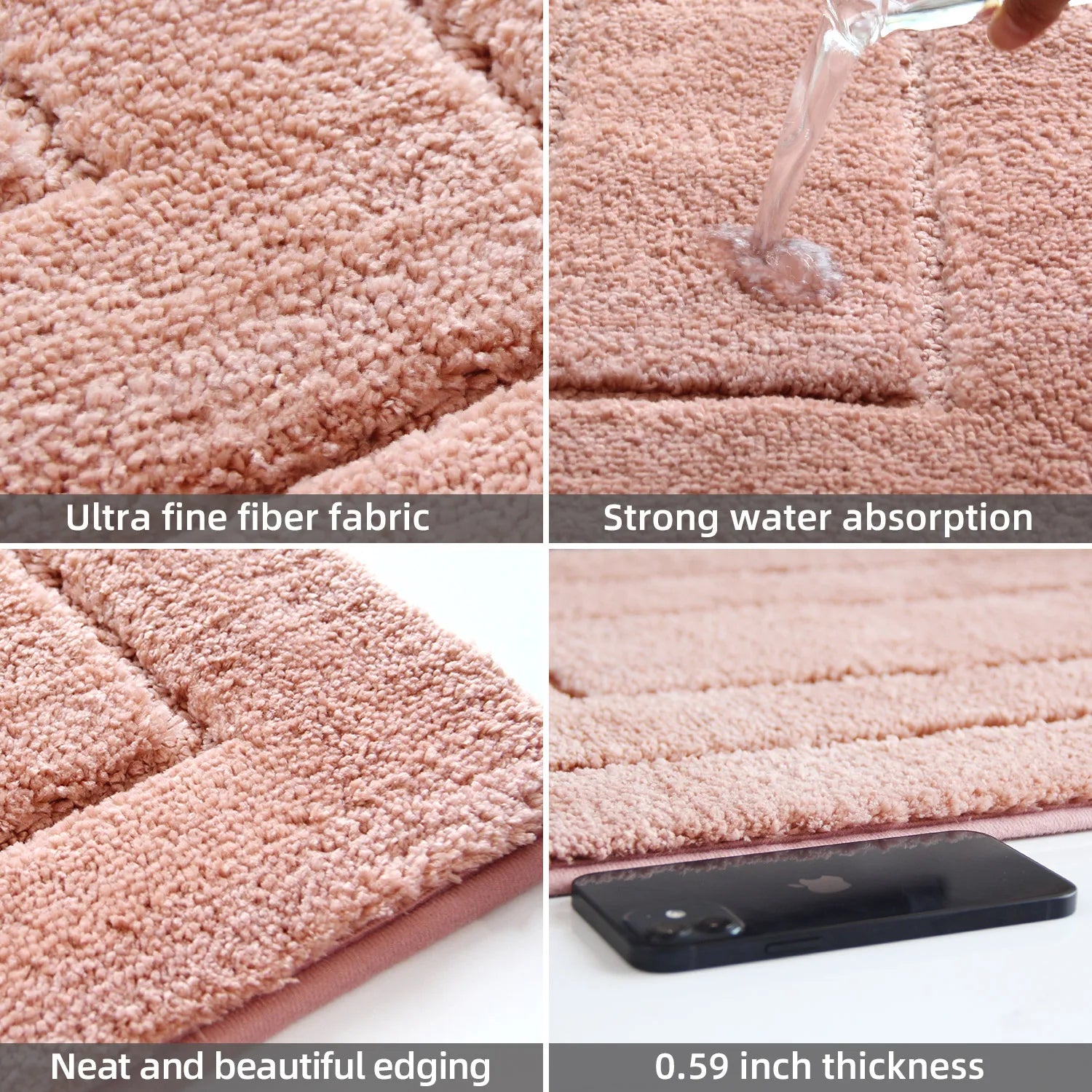 Olanly Absorbent Indoor Door Mat - Washable & Anti-Slip Carpet