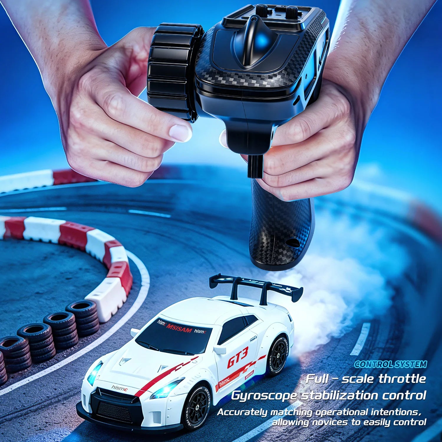 4DRC Mini RC Racing Car - 4WD Pocket Drift 1:43 High-Speed Toy