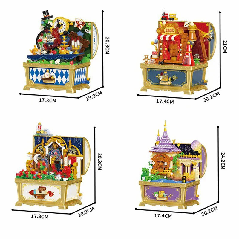 Enchanting Fairy Town Musical Blocks - Creative DIY Toy Gift