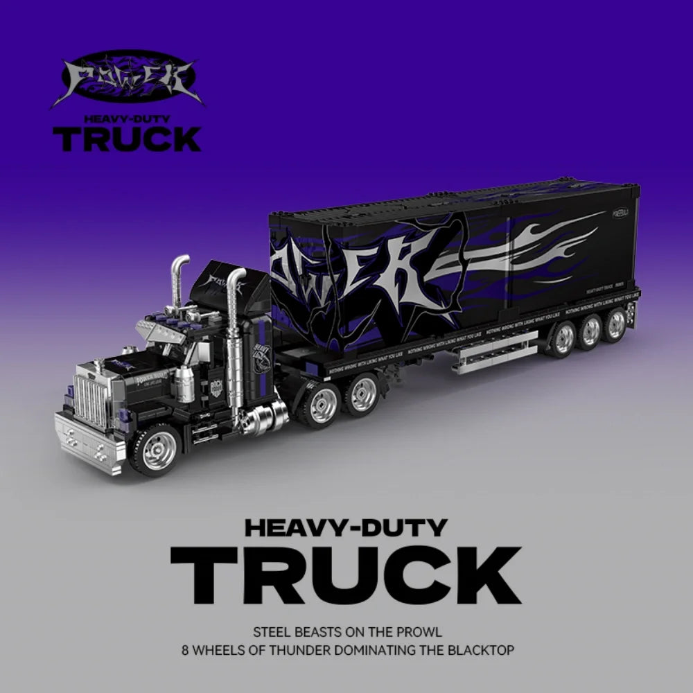 1531PCS Heavy-Duty Truck Building Blocks – Vintage American Style Set