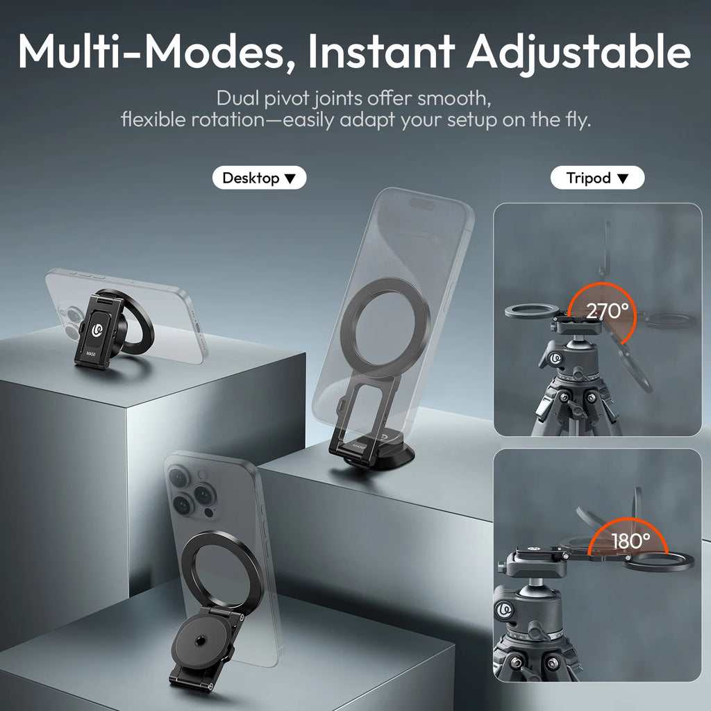 Ulanzi MA50 Magnetic Phone Holder - Foldable Mount for Tripods