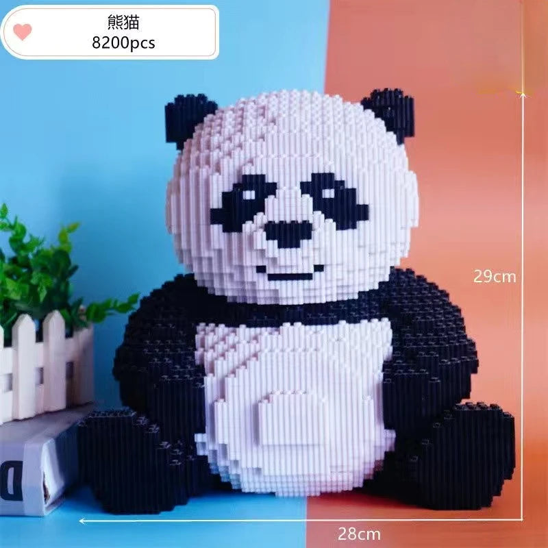 Creative Giant Panda Block Set - 3D Assembly Toy for All Ages