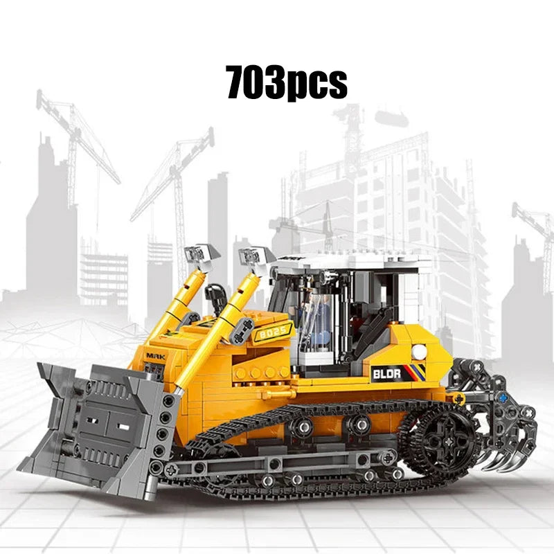Mitty City MOC Wheel Loader Building Blocks Set - Creative Kids Toy