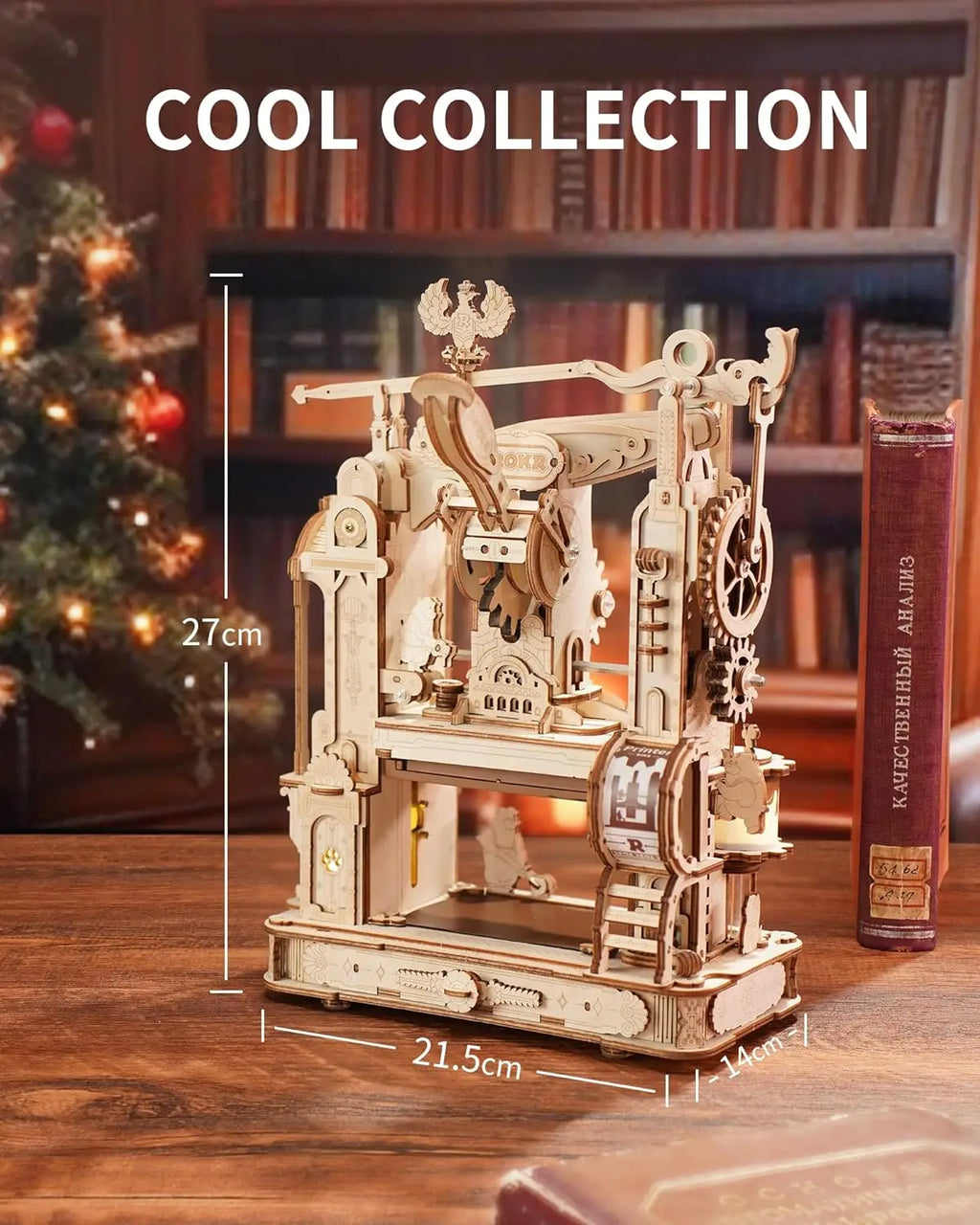 Robotime 3D Wooden Printing Press Puzzle Kit - Creative DIY Fun