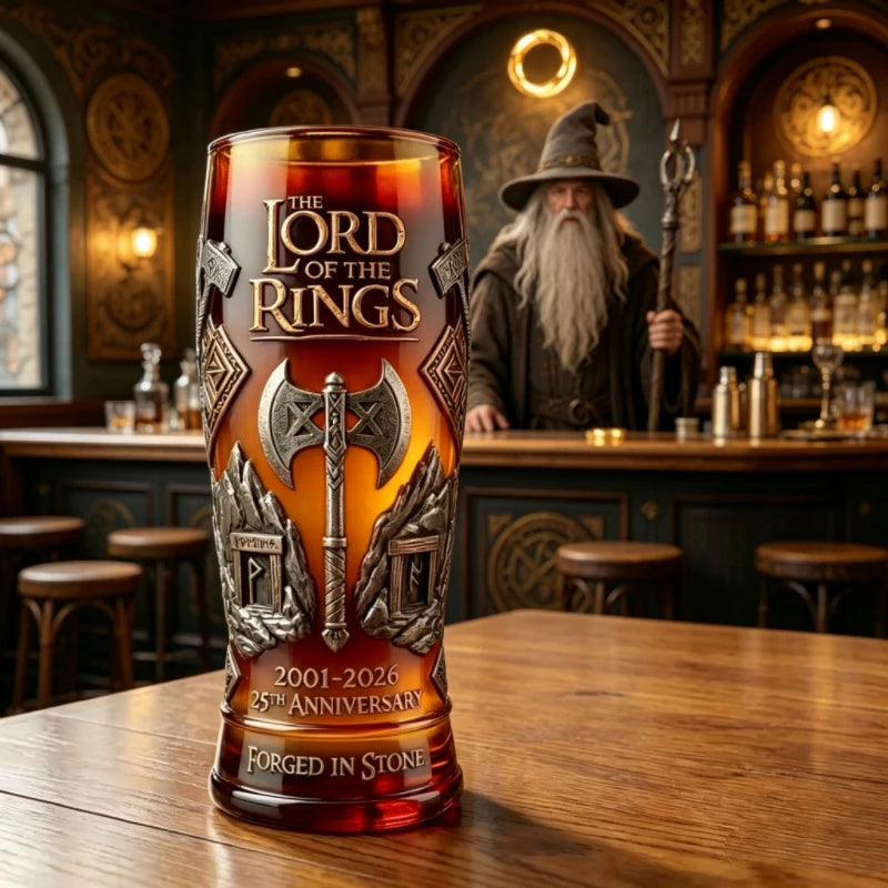 LOTR Dwarven Axe Mug - Unique Glass Beer Cup for Fans