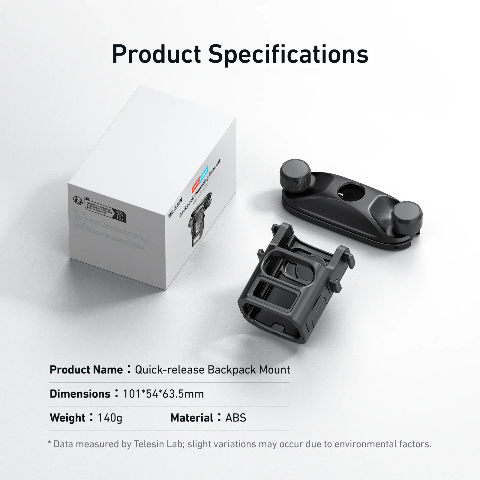 TELESIN Quick-Release Backpack Mount for DJI Pocket 3 - Ultimate Vlogging Tool