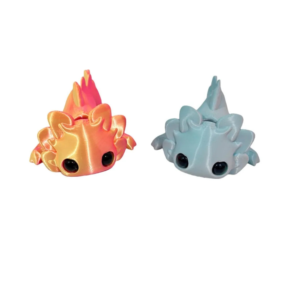 3D Printed Salamander Figures - Movable Toys for Kids & Home Decor
