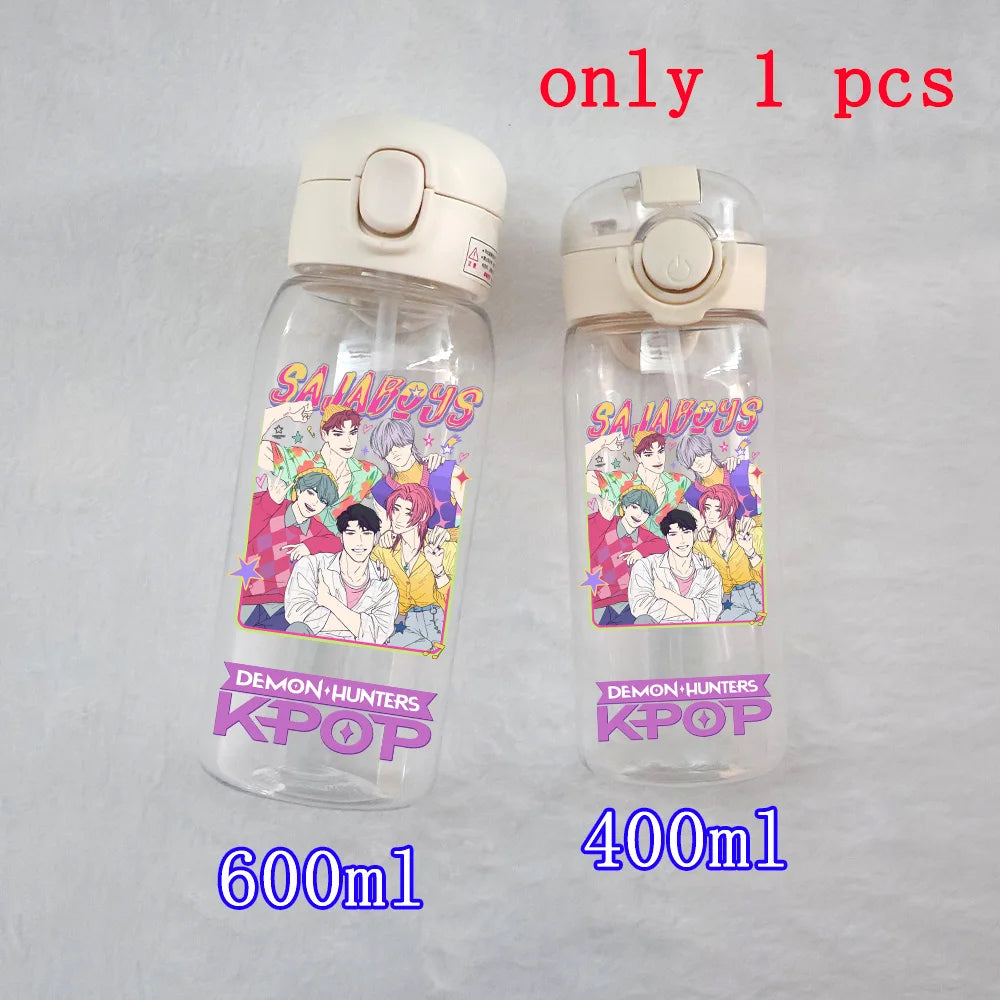 K-Pop Large Capacity Water Bottle - 400ML to 600ML for Fans